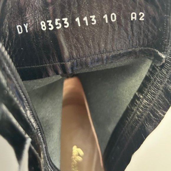 Salvatore Ferragamo Black Patent Nero Kid Boot - Picture 2 of 7